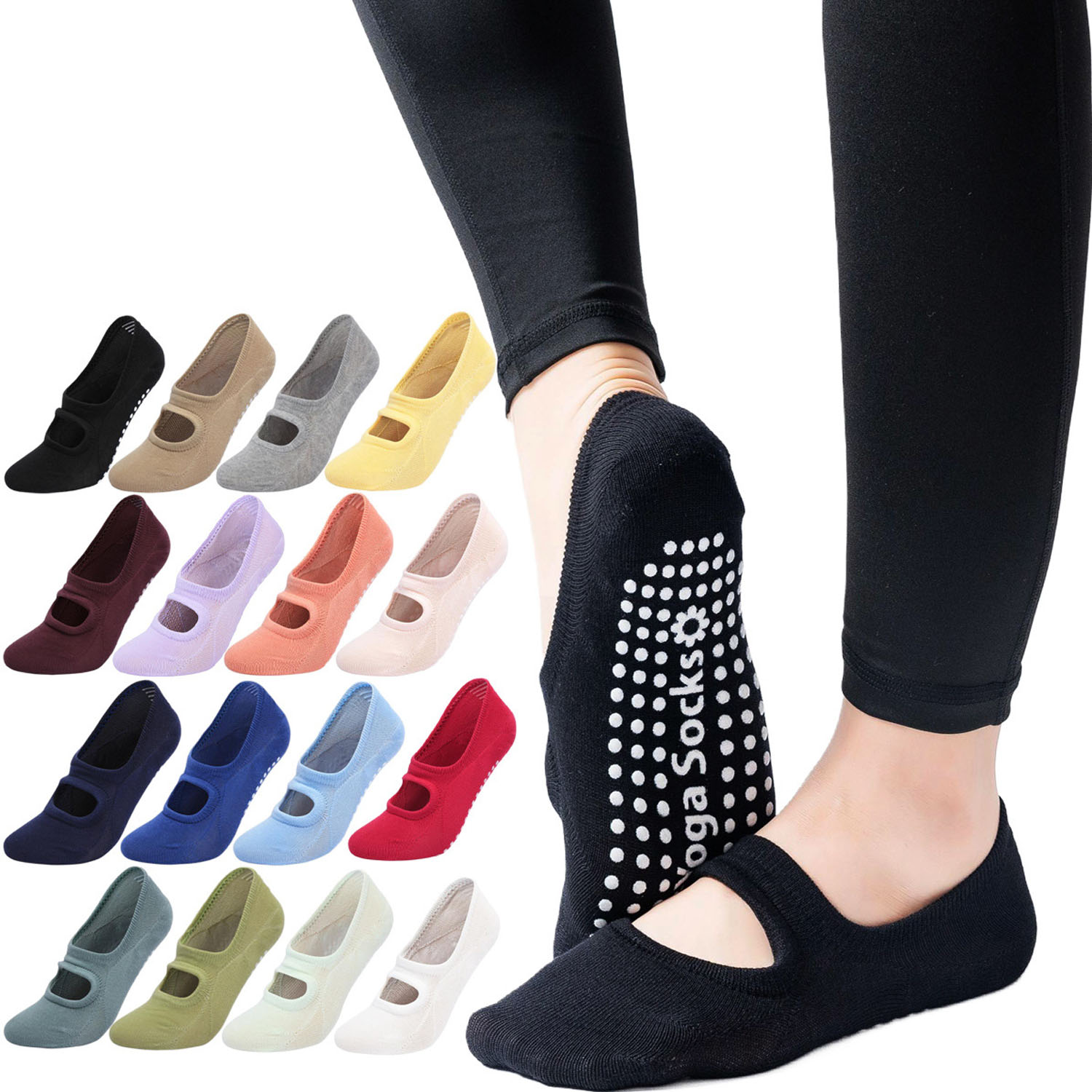 Fitness Yoga Pilates - High Quality Women Yoga Socks Anti-Slip