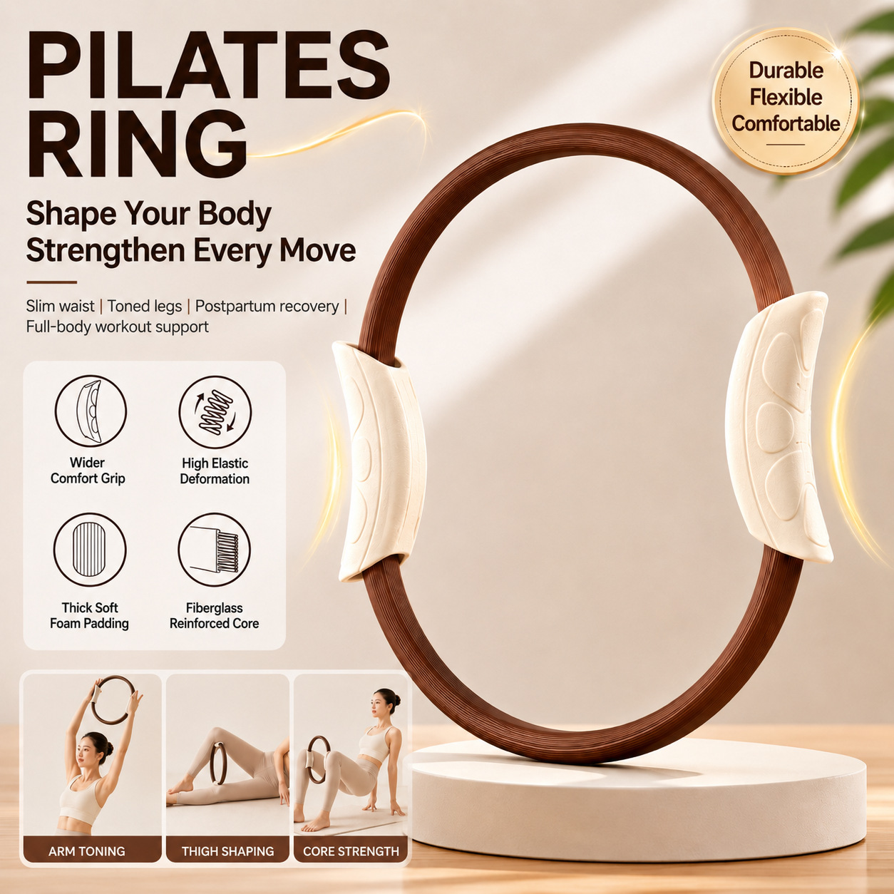 Yoga Fitness Ring - Pilates Ring, Yoga Ring, Pelvic Floor
