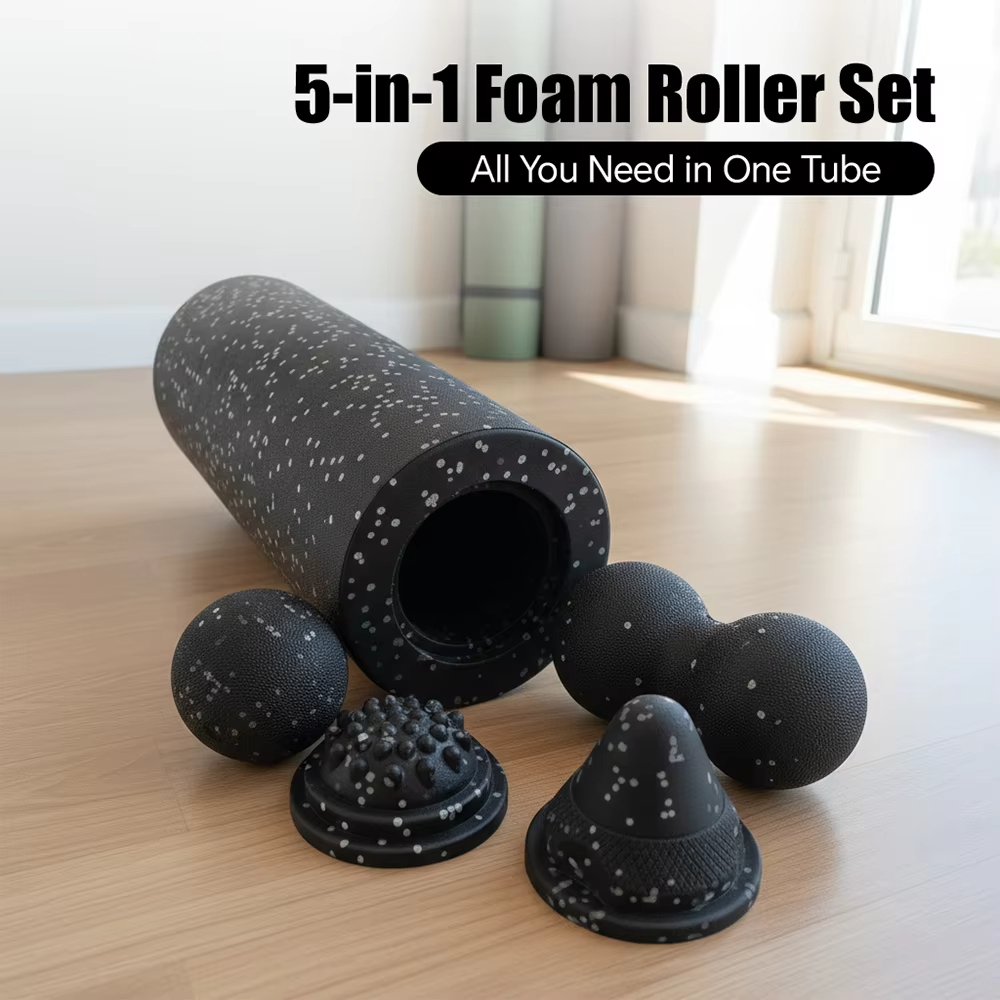 Foam Roller - 5-in-1 Fascia Roller Set Muscle Recovery