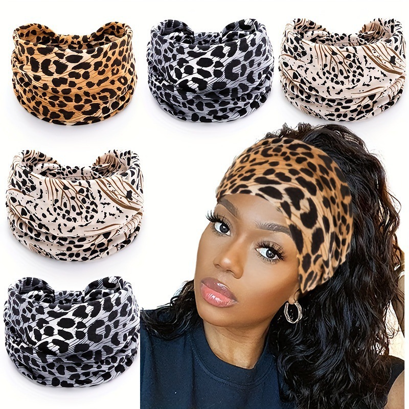 Leopard Print Sports Headband  - đánh giá và giá Yoga Daily Fitness