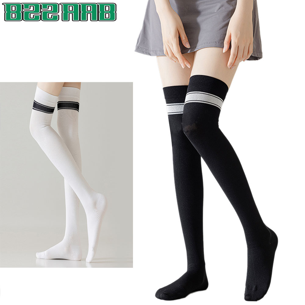 1Pair High Thigh Socks Striped - đánh giá và giá Yoga Daily Fitness