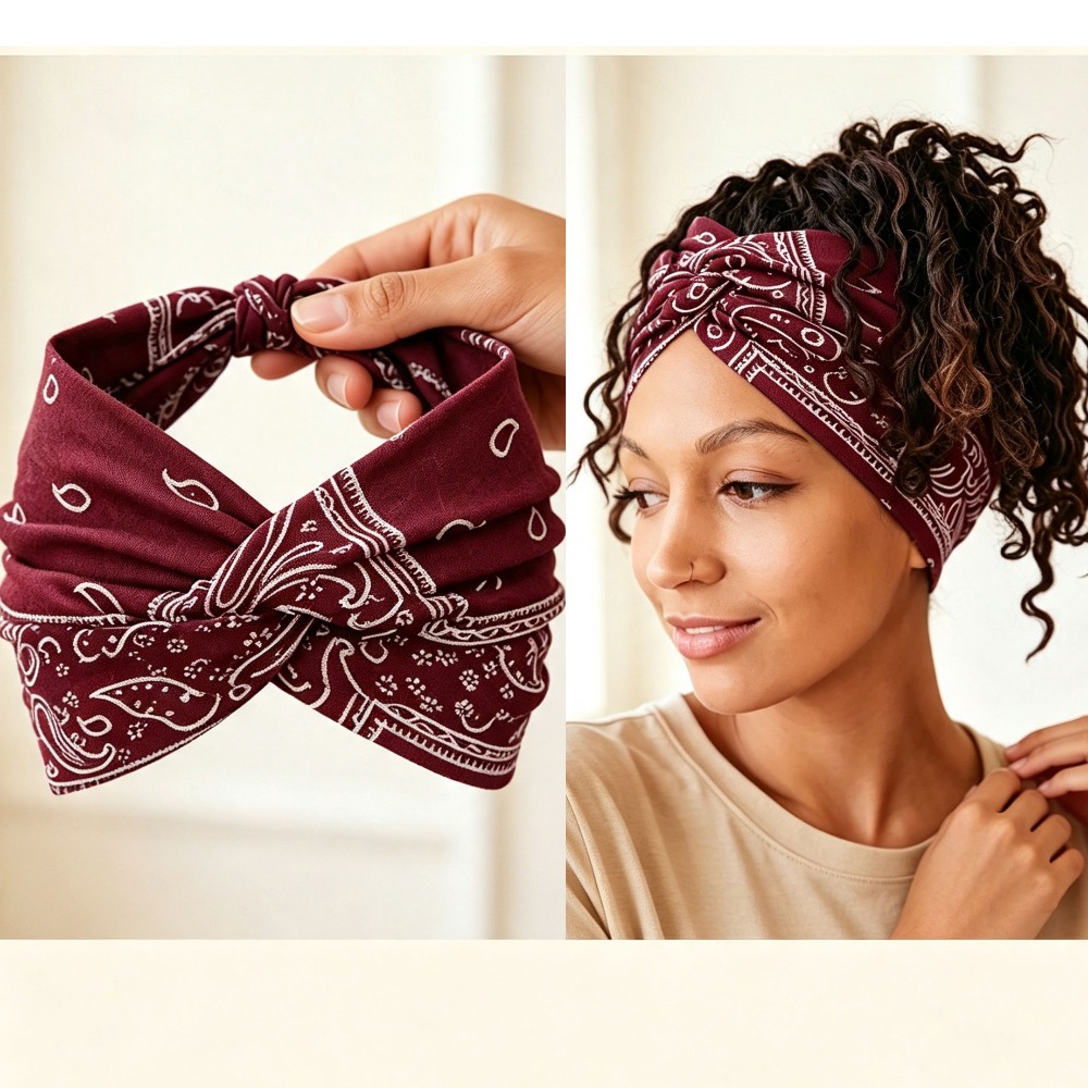 Women Elastic Wide Hair Hoop,  - đánh giá và giá Yoga Daily Fitness