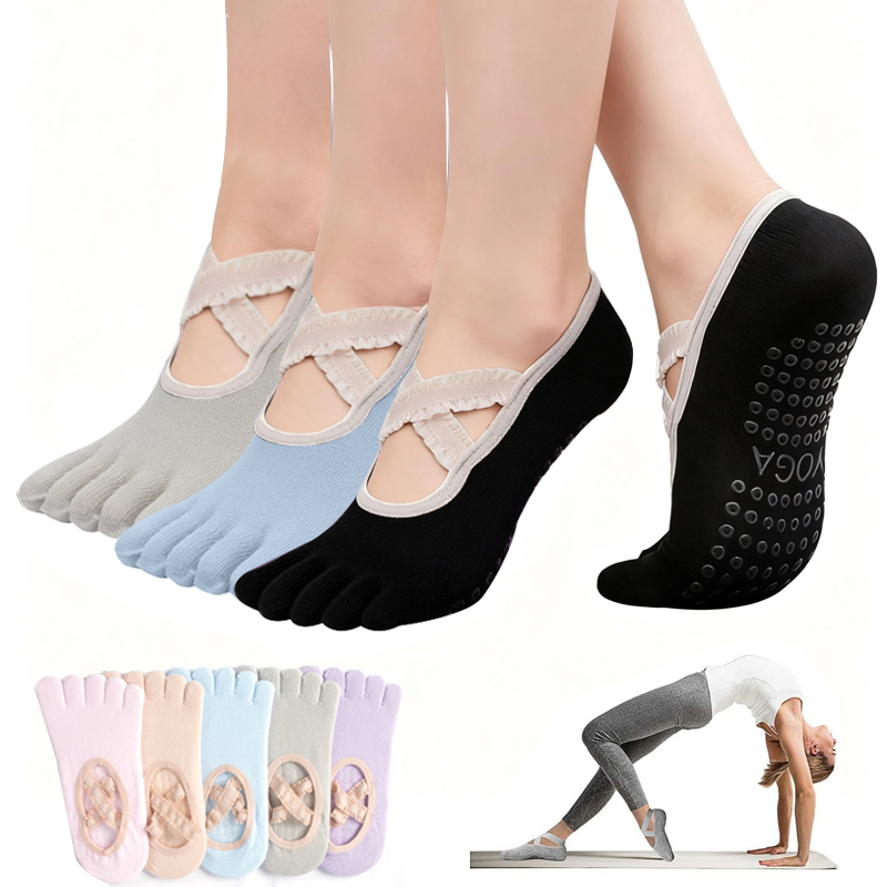 Ladies Non-Slip Pilates Socks  - đánh giá và giá Fitness Yoga Pilates