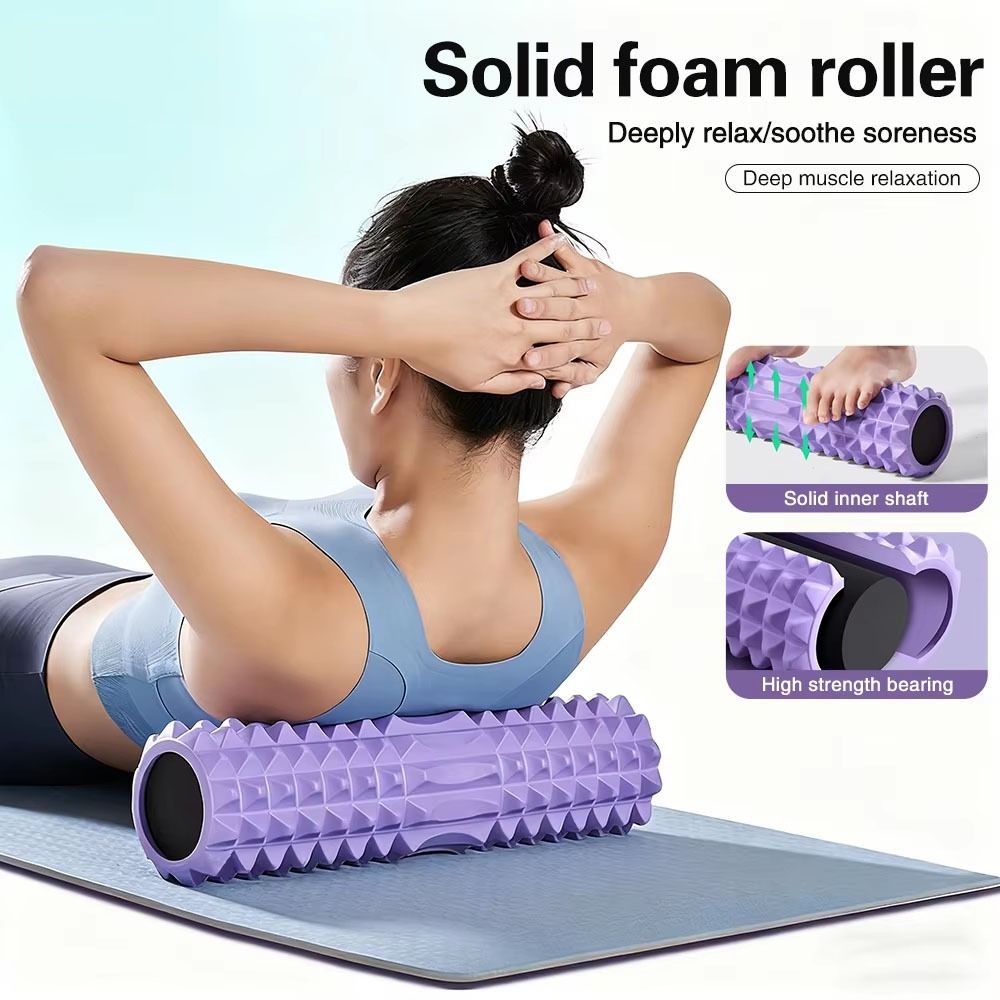 EVA Foam Fitness Back Roll Tri - đánh giá và giá Foam Roller
