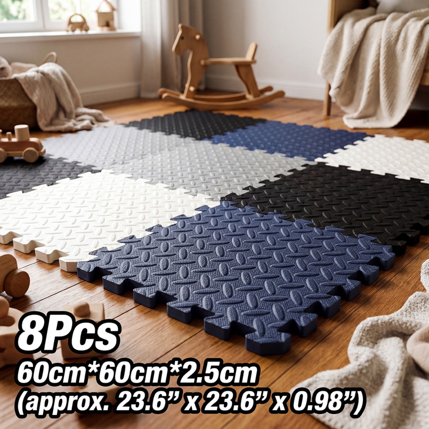 8Pcs 60x60cm EVA Foam Mat Livi - đánh giá và giá Yoga Fitness Machine